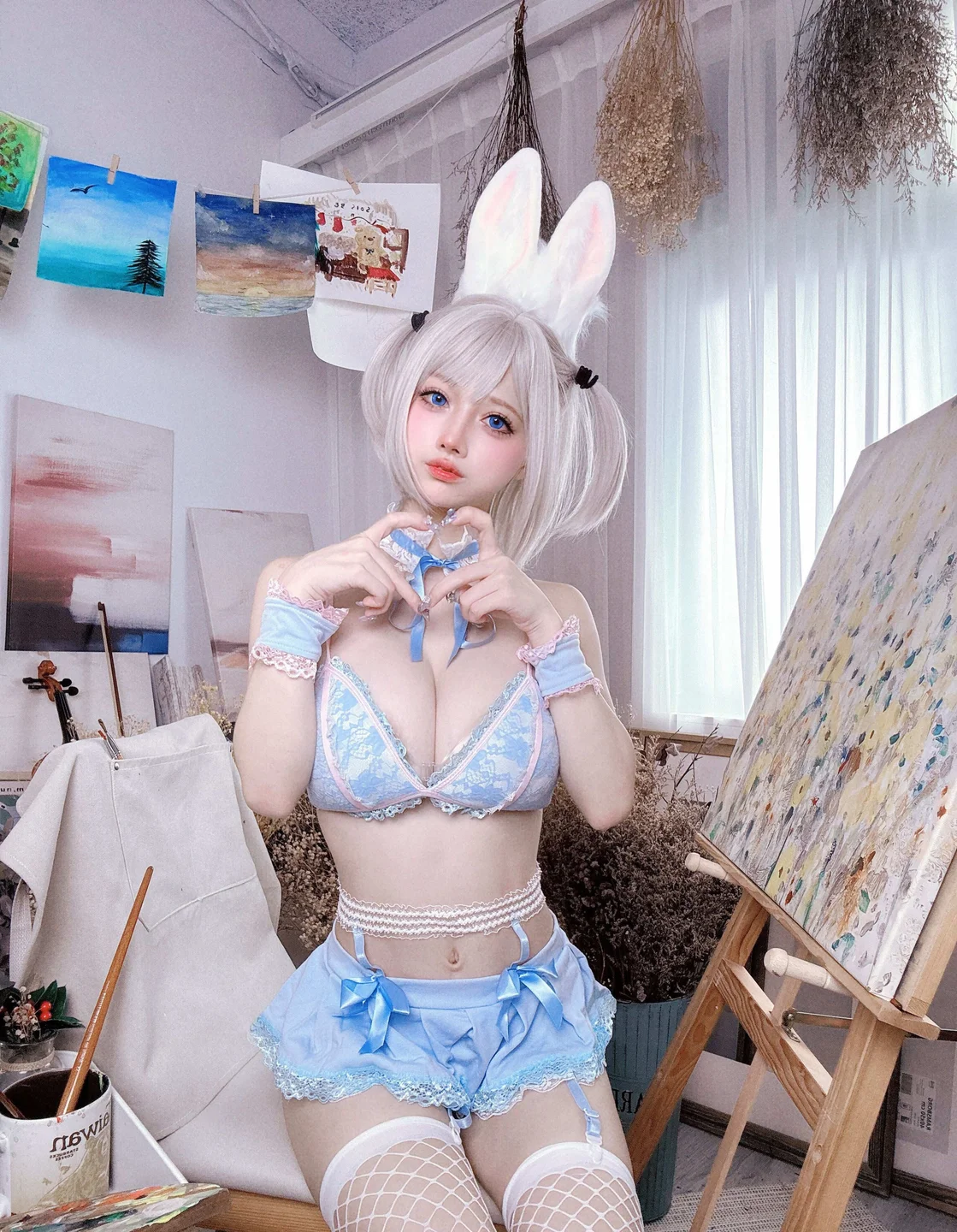 沖田凜花Rinka - 蓝色兔子 [70P-307MB] tg@simisebaisi 【丝足阁】034.webp
